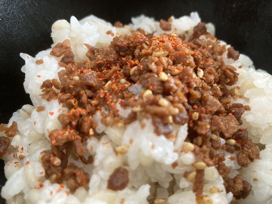 丸美屋牛肉しぐれ煮ともち麦ご飯